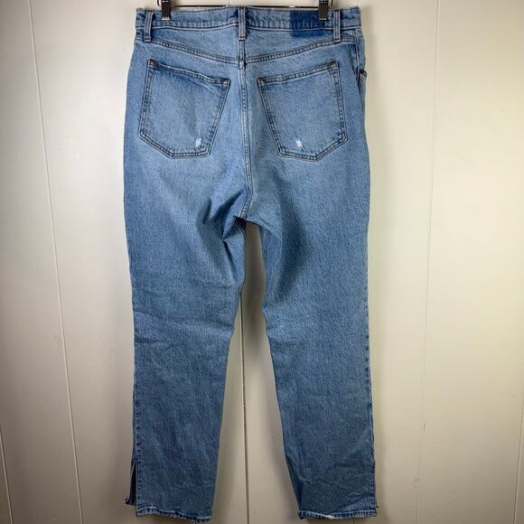 Abercrombie & Fitch The 90s Straight Ultra High Rise Curve Love Jeans Size 32/14 - Picture 2 of 9